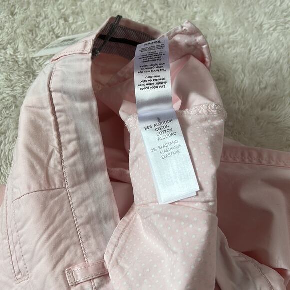 Yerse pale pink designer khaki pants, NWT size small or T1 - Picture 11 of 12